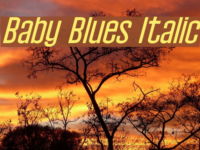 Baby Blues Italic Example 3
