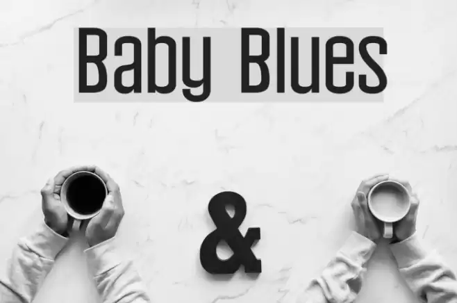 Baby Blues Font examples