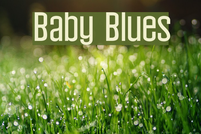 Baby Blues Font examples