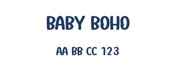 Baby Boho Font Preview