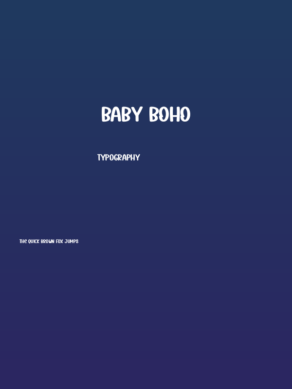 Baby Boho Poster