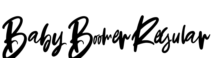 Baby Boomer Regular  नि: शुल्क फ़ॉन्ट्स डाउनलोड