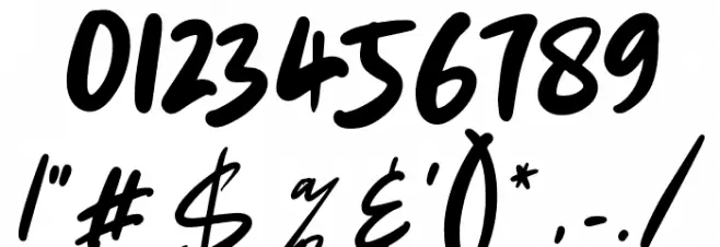 Baby Boomer Regular Font OTHER CHARS