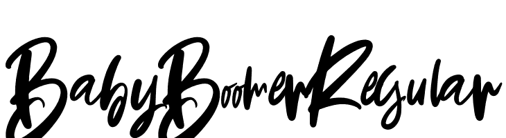 Baby Boomer Regular  font caratteri gratis