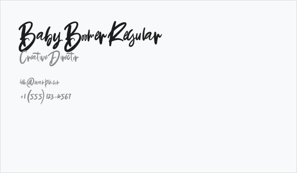 Baby Boomer Regular Business Card