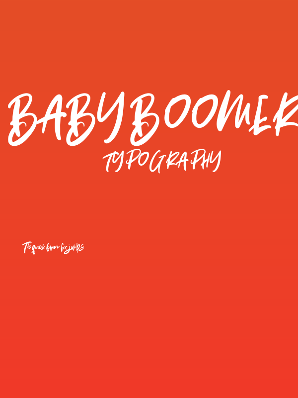 Baby Boomer Regular Poster