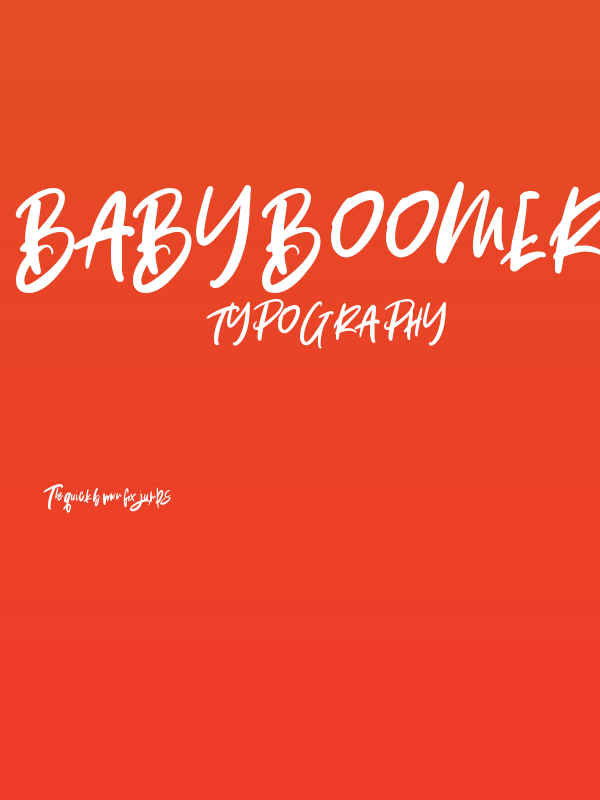 Baby Boomer Regular Poster