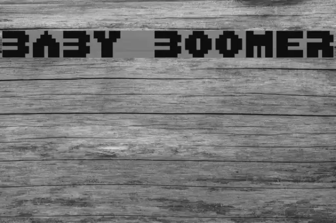 Baby Boomer Font examples