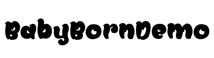 Baby Born Demo  フリーフォントのダウンロード