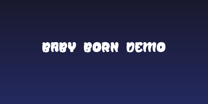 Baby Born Demo Social Header