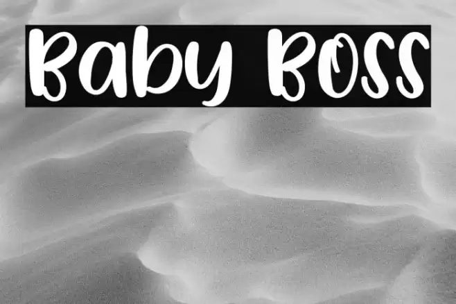 Baby Boss Font examples