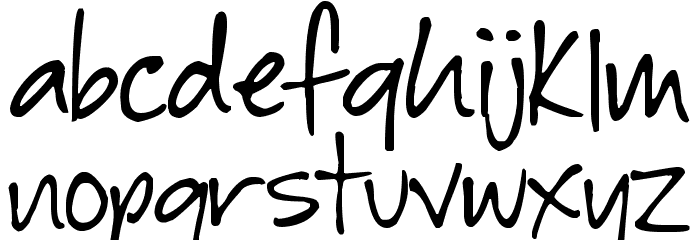 Baby Boston Font LOWERCASE