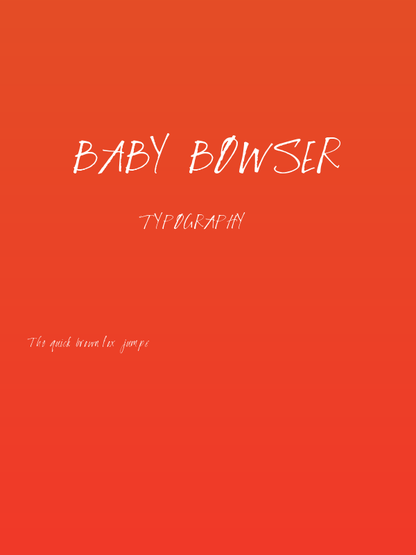 Baby Bowser Poster