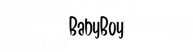 Baby Boy  フリーフォントのダウンロード