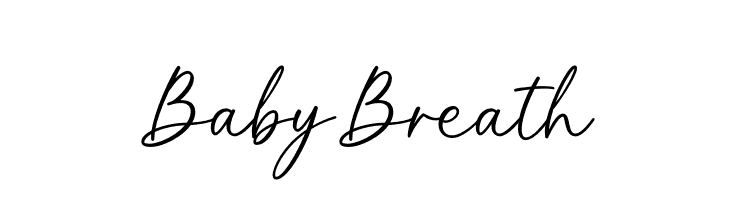 Baby Breath  Frei Schriftart Herunterladen