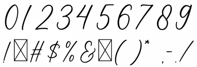 Baby Breath Font OTHER CHARS