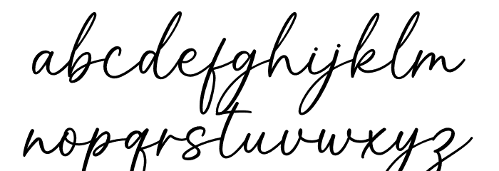 Baby Breath Font LOWERCASE