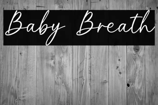 Baby Breath Font examples