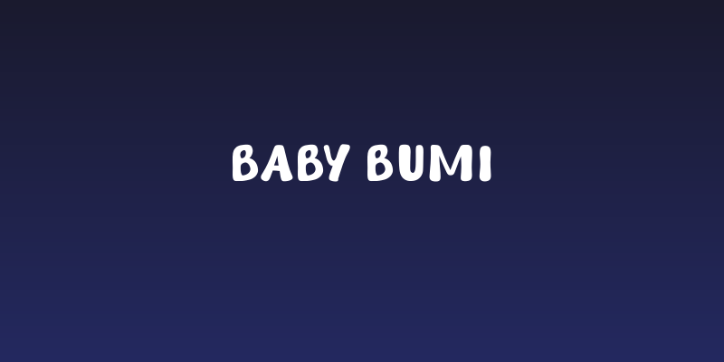 Baby Bumi Social Header