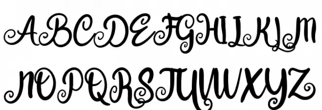 Baby Bunny Script Шрифта ВЕРХНИЙ