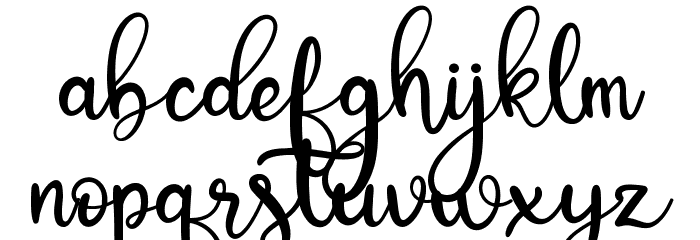 Baby Bunny Script フォント 小文字