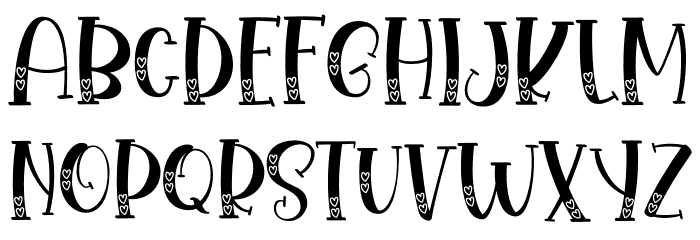 Baby Camila Love Font UPPERCASE