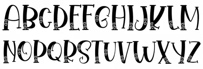 Baby Camila Love Font UPPERCASE