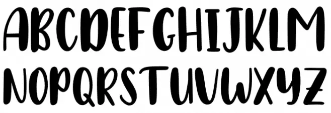 Baby Caroline Sans Schriftart Groß