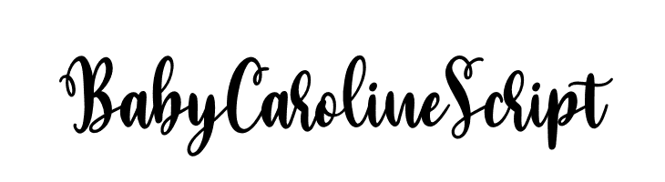 Baby Caroline Script  नि: शुल्क फ़ॉन्ट्स डाउनलोड