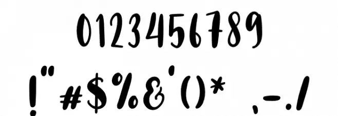 Baby Caroline Script Font OTHER CHARS