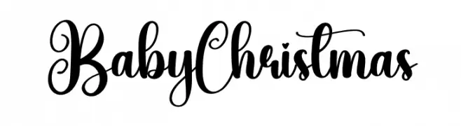 Baby Christmas Frei Schriftart Herunterladen