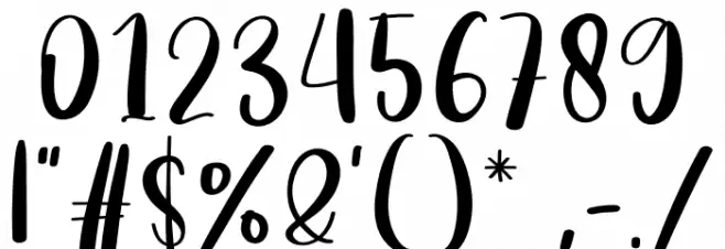 Baby Christmas フォント その他の文字