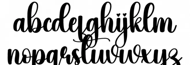 Baby Christmas フォント 小文字