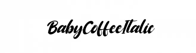 Baby Coffee Italic  免费字体下载