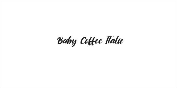 Baby Coffee Italic Logo