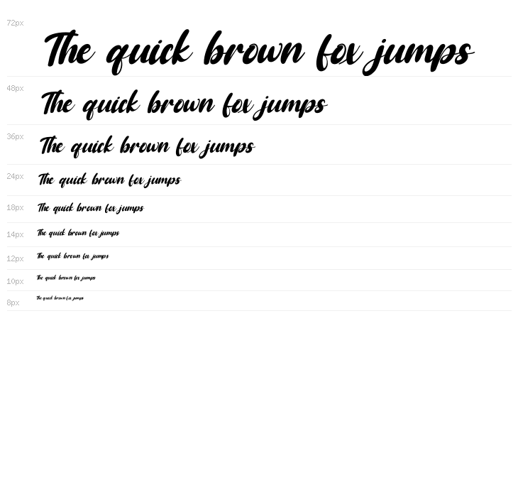 Baby Coffee Italic Waterfall