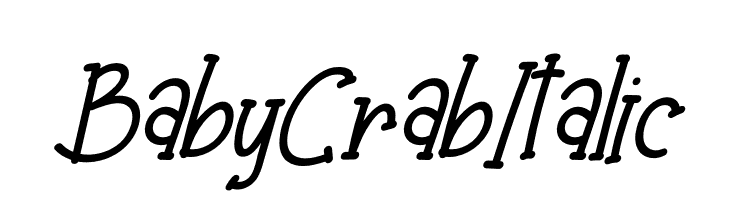 Baby Crab Italic  font caratteri gratis