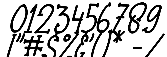 Baby Crab Italic Font OTHER CHARS