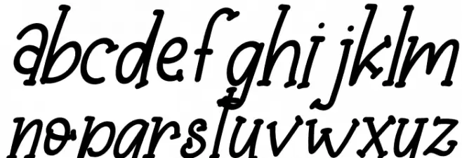 Baby Crab Italic Fuentes MINÚSCULAS
