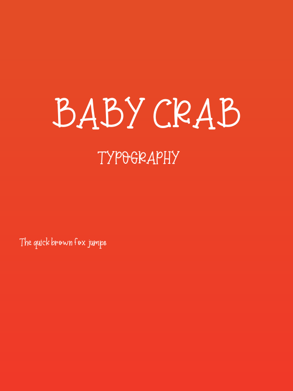 Baby Crab Poster