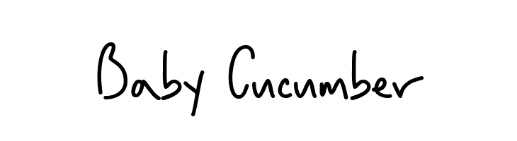 Baby Cucumber  Descarca Fonturi Gratis