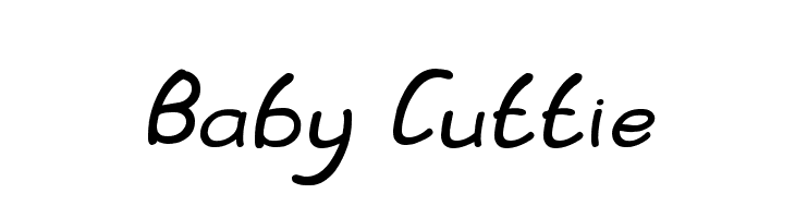 Baby Cuttie  Frei Schriftart Herunterladen