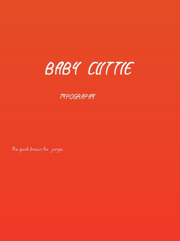 Baby Cuttie Poster