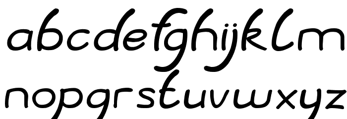 Baby Cuttie Font LOWERCASE