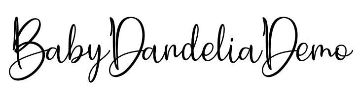 Baby Dandelia Demo  font caratteri gratis