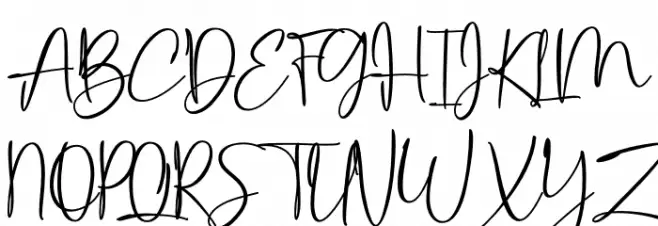 Baby Dandelia Demo फ़ॉन्ट अपरकेस