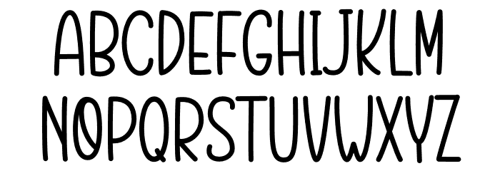 Baby Danilla Font UPPERCASE