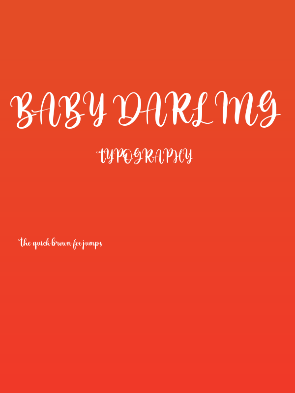 Baby Darling Poster