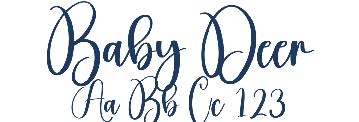 Baby Deer Font Preview