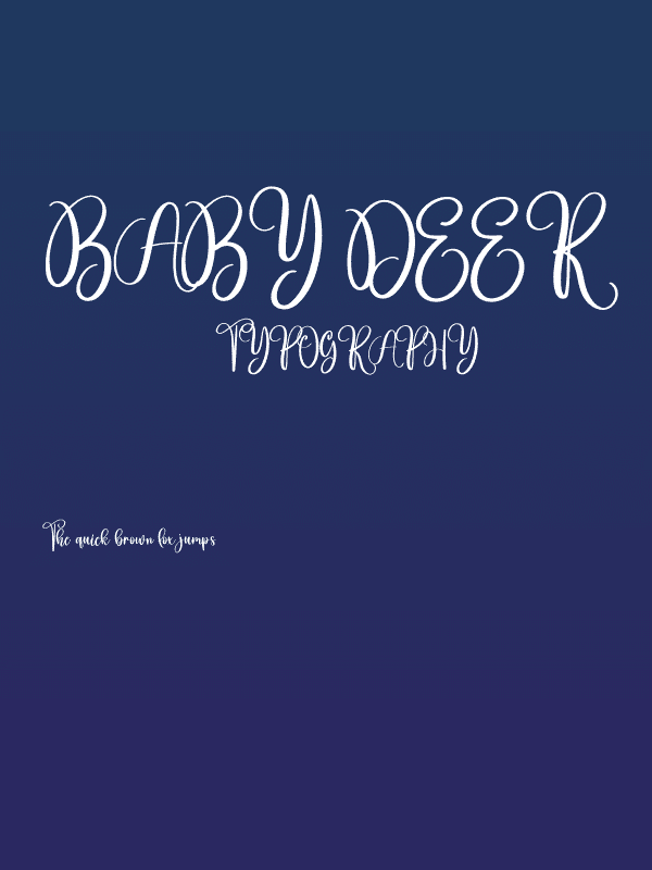 Baby Deer Poster